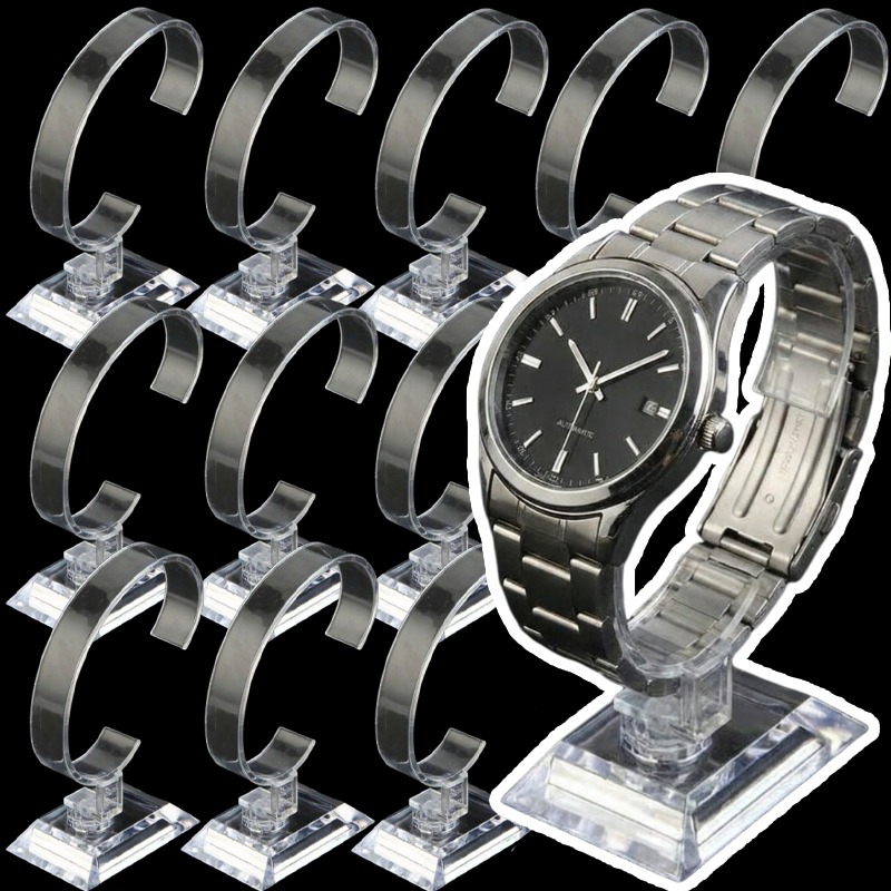 Jewelry And Watches Inc - แท่นวางโชว์เครื่องประดับ 1/10 ชิ้น สำหรับนาฬิกา กำไลข้อมือ ที่จัดระเบียบ