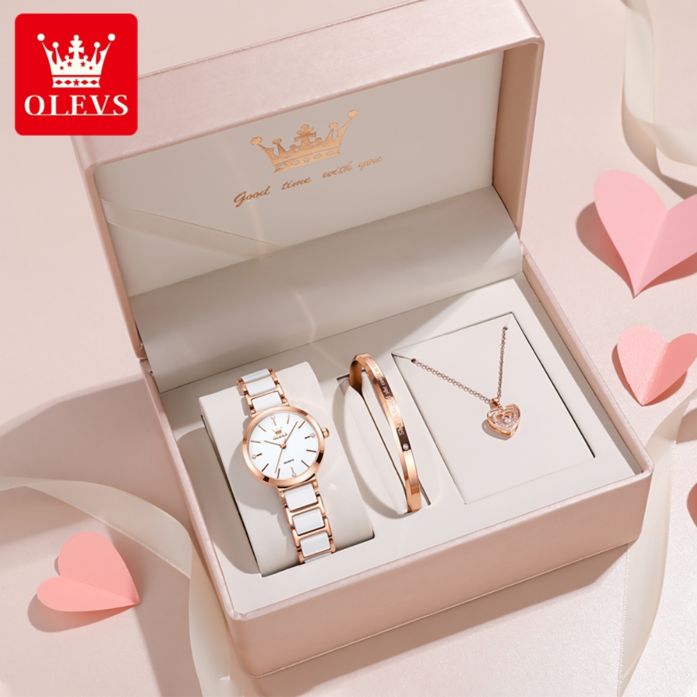 Jewelry For Watches - นาฬิกาข้อมือผู้หญิง OLEVS รุ่น 5877 หรูหรา สง่างาม