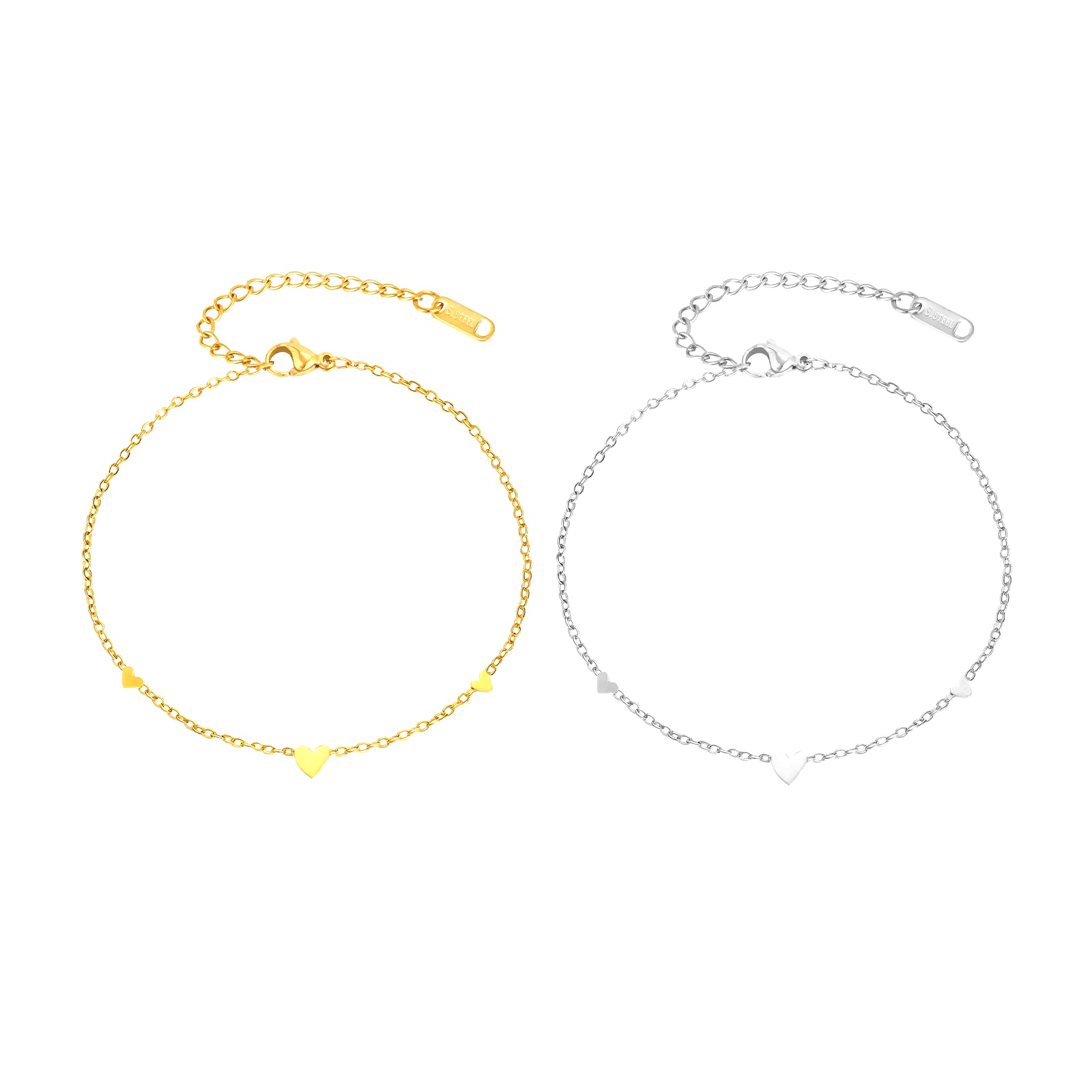 สร้อยข้อเท้ารูปหัวใจสแตนเลสสำห - Jc Jewelry & Watches Photos บทวิจารณ์และราคา