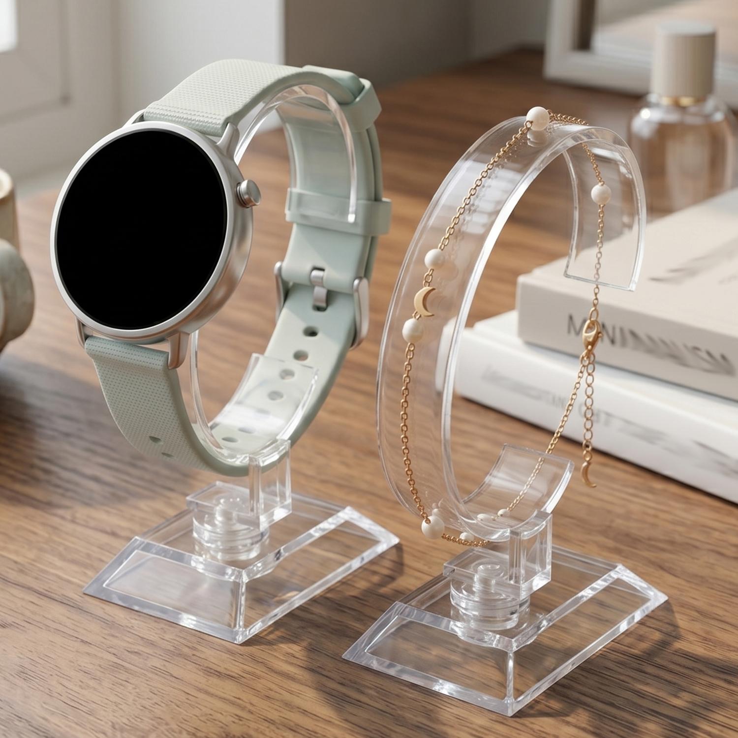แท่นโชว์นาฬิกาอะคริลิคใสทรงวงก - Jewelry And Watches Inc บทวิจารณ์และราคา