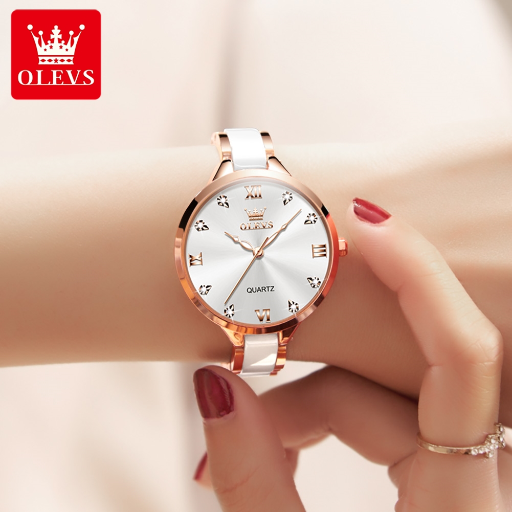 OLEVS 5872 นาฬิกาผู้หญิงนาฬิกา - Jewelry For Watches บทวิจารณ์และราคา