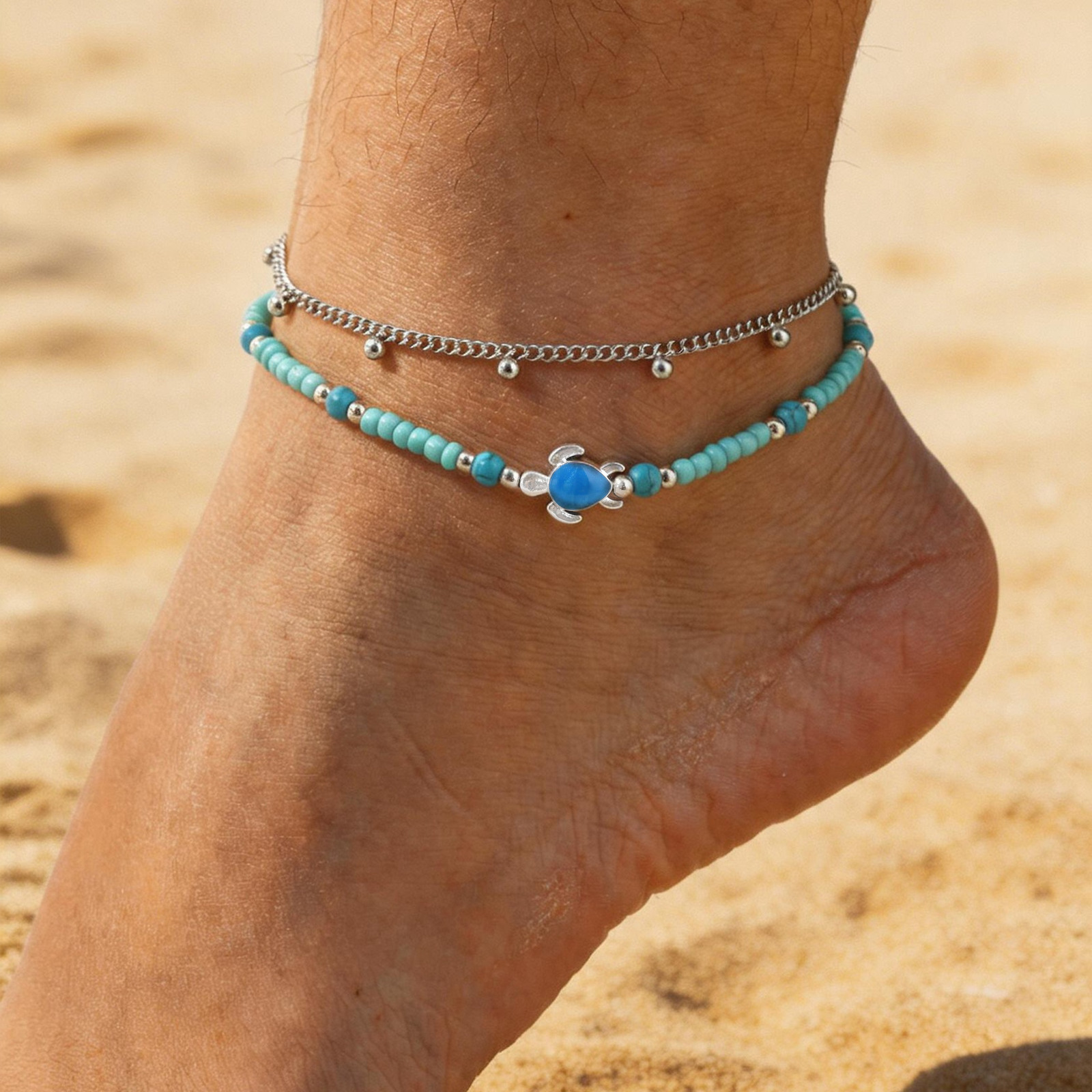 ชุดสร้อยข้อเท้าสแตนเลสสตีลแบบห - Jc Jewelry & Watches Photos บทวิจารณ์และราคา
