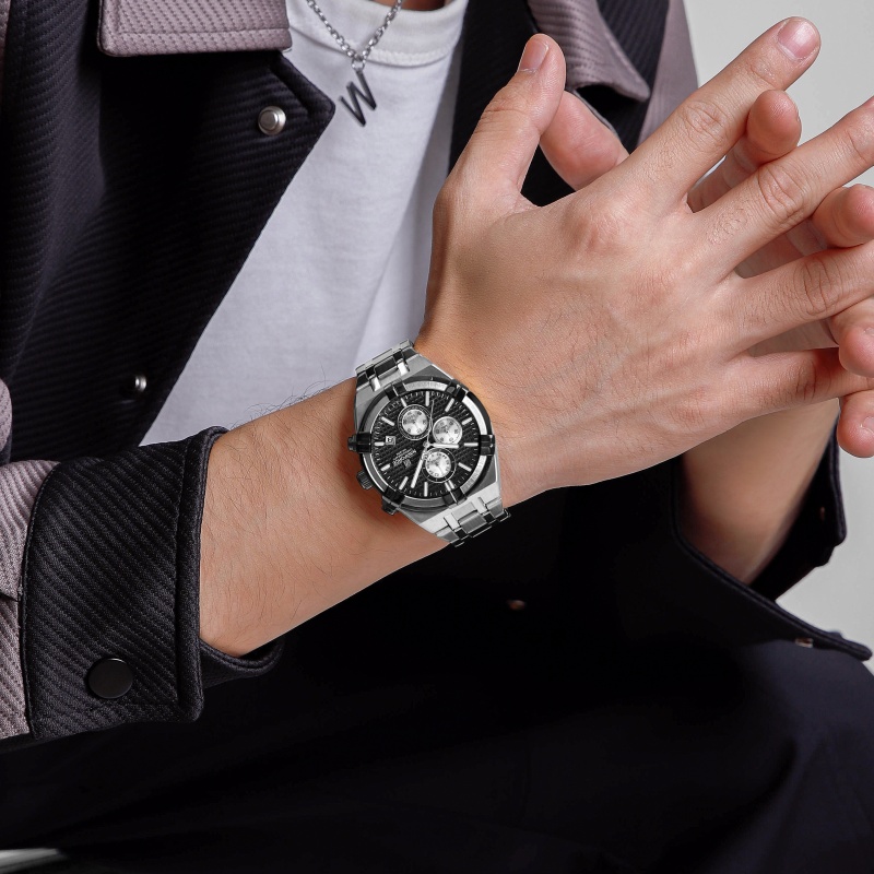 NAVIFORCE ผู้ชายควอตซ์โครโนกรา - Jewelry For Watches บทวิจารณ์และราคา