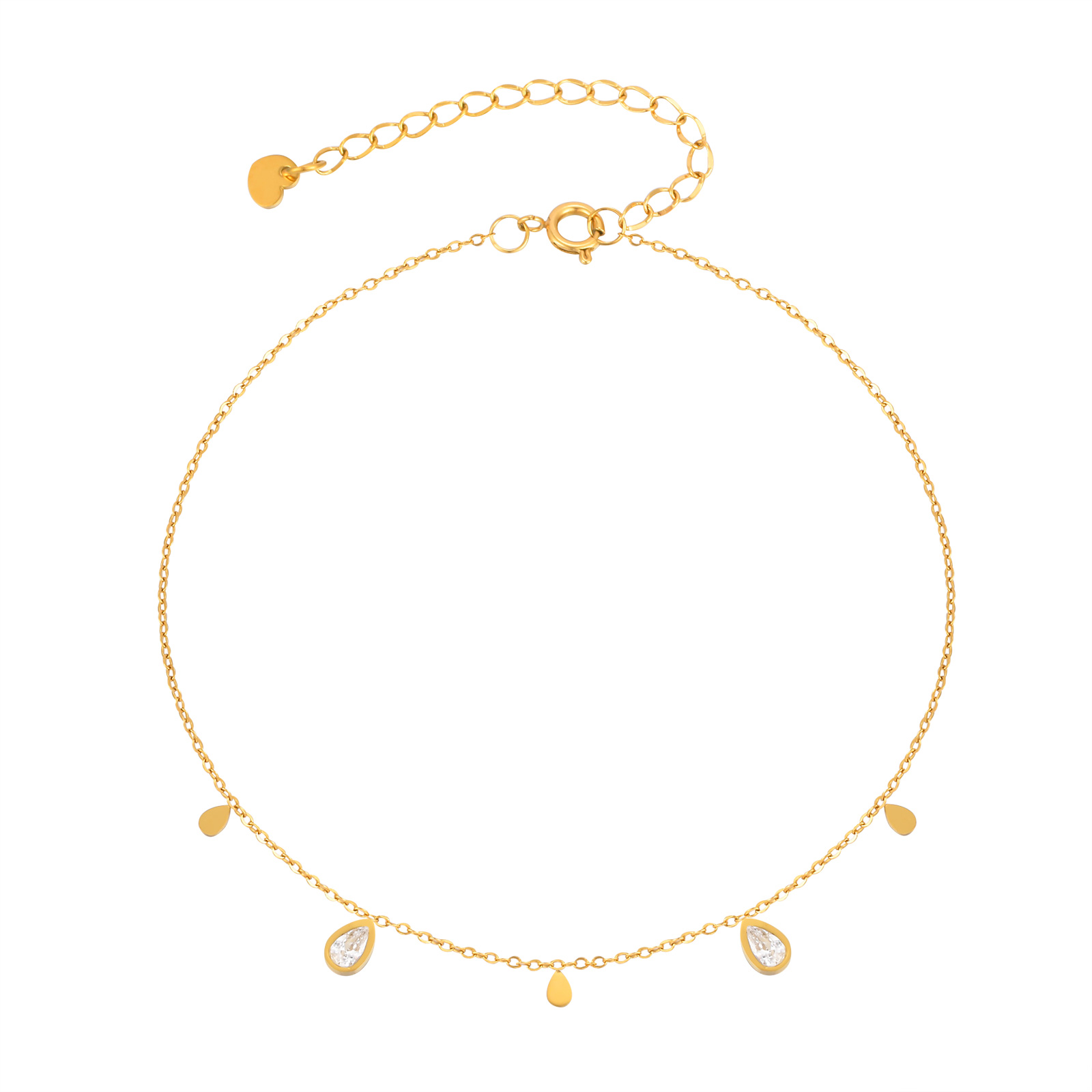 Dainty Water Drop Zircon Ankle - Jc Jewelry & Watches Photos บทวิจารณ์และราคา
