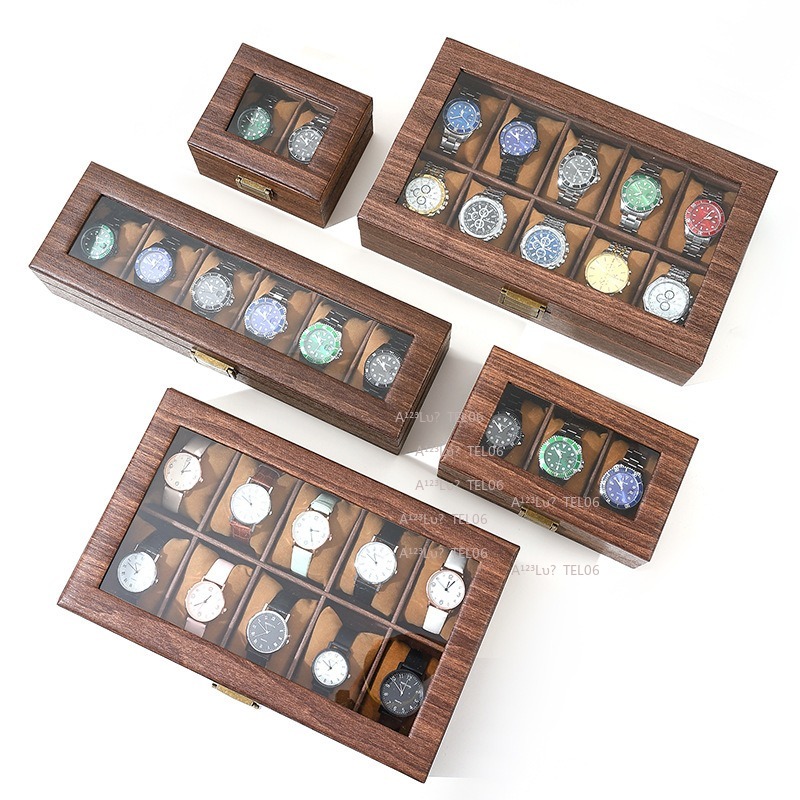 กล่องนาฬิกาหนัง PU ลายไม้สไตล์ - Watch Display Box บทวิจารณ์และราคา