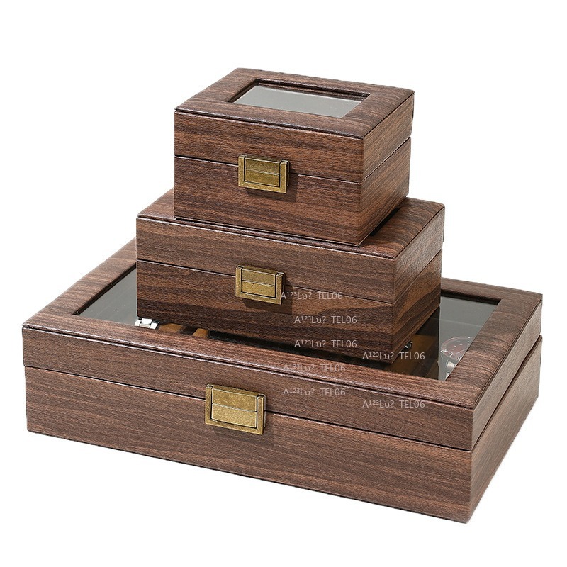 กล่องนาฬิกาหนัง PU ลายไม้สไตล์ - Watch Display Box บทวิจารณ์และราคา
