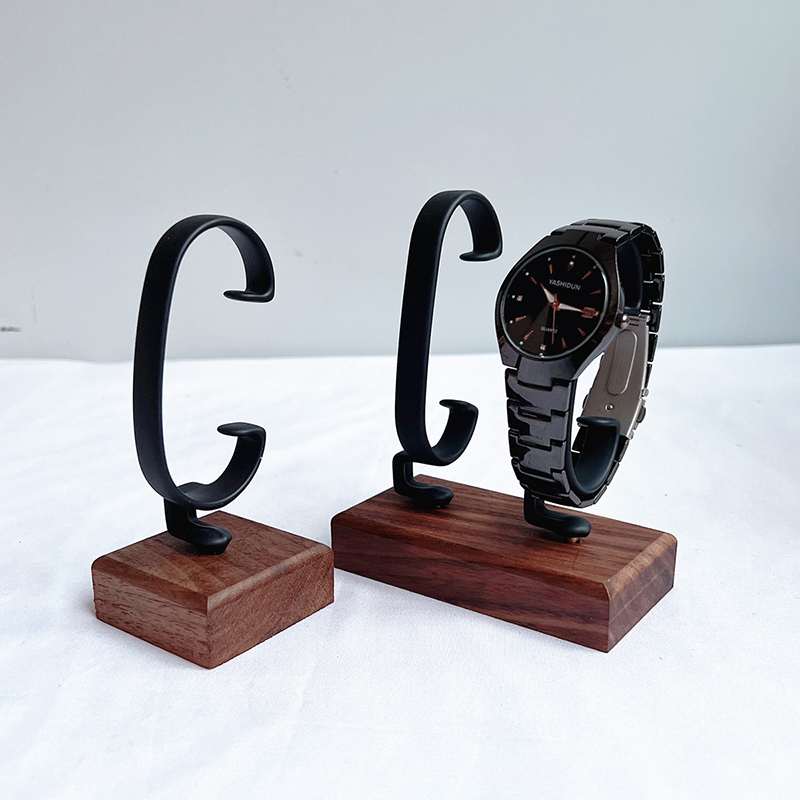 ที่วางนาฬิกาไม้รูปตัว C สำหรับ - Jewelry And Watches Inc บทวิจารณ์และราคา